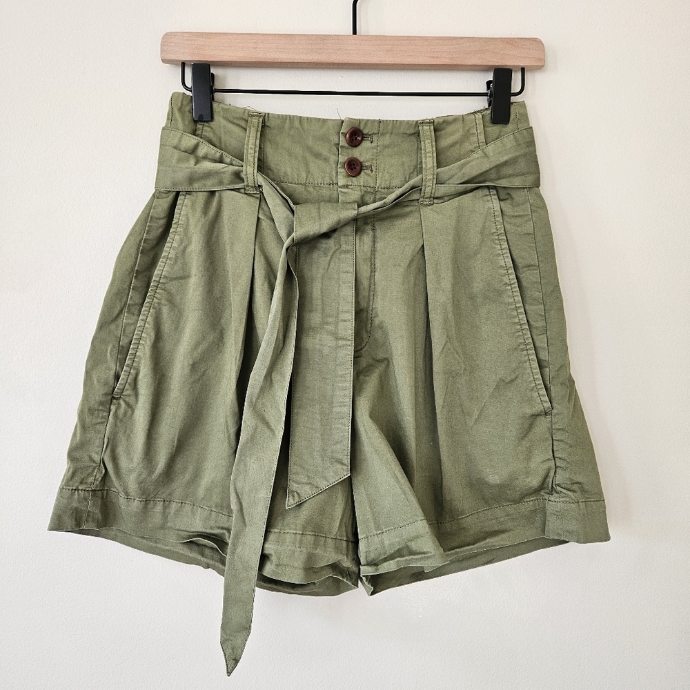 Alex Mill Olive Green Cotton Expedition Shorts - Picture 4 of 13